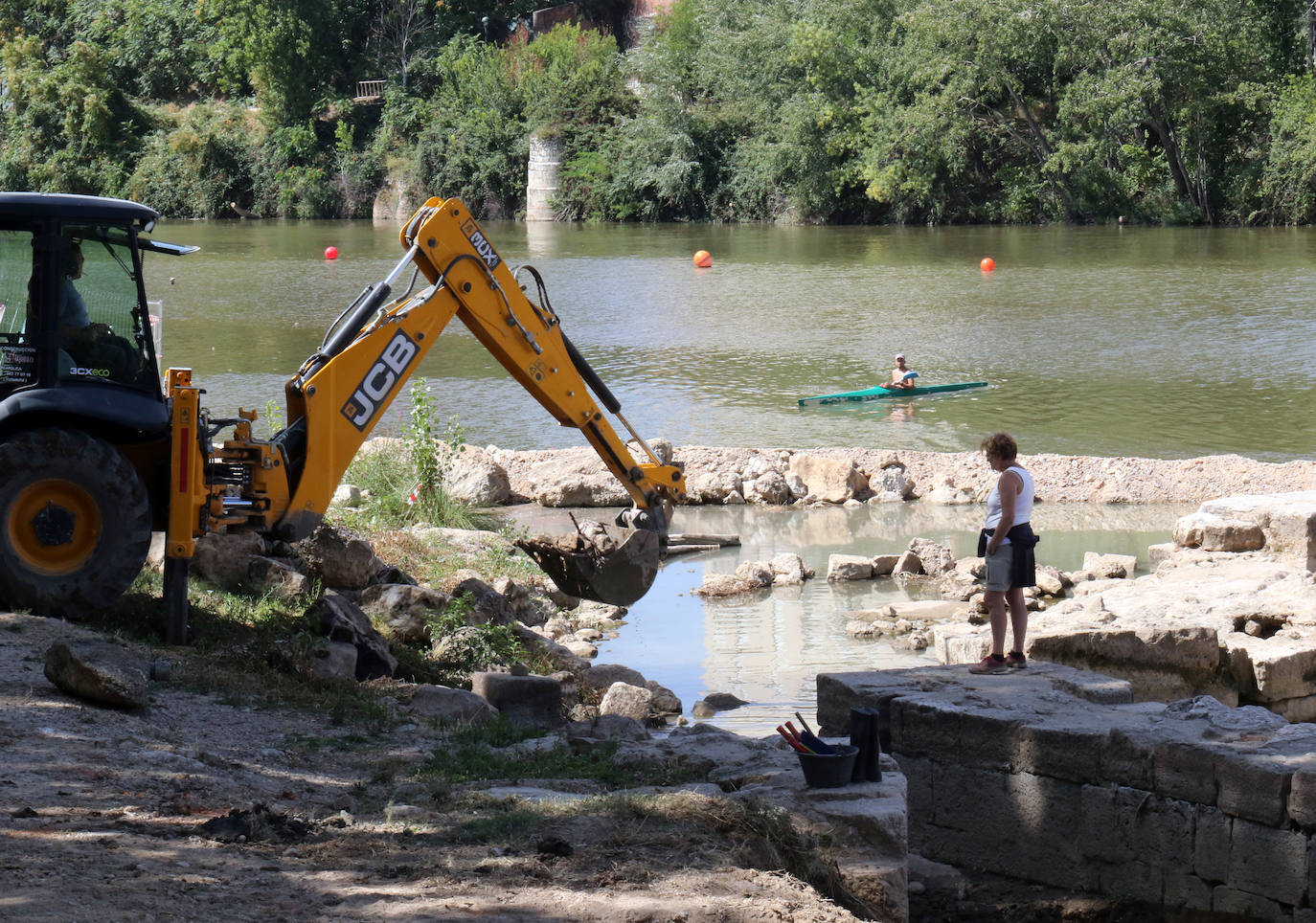 Fotos: Trabajos de restauración en las aceñas del Pisuerga