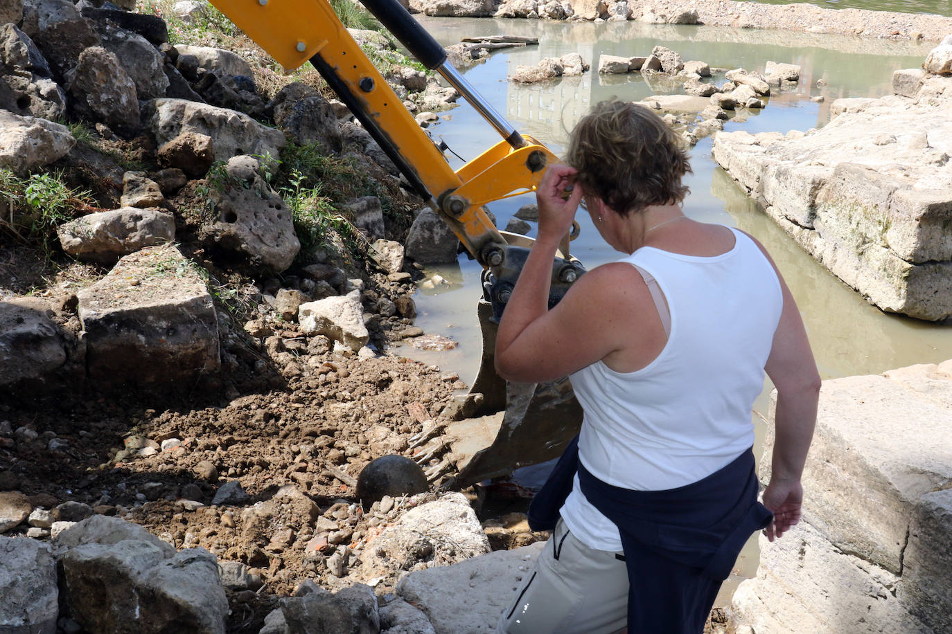 Fotos: Trabajos de restauración en las aceñas del Pisuerga