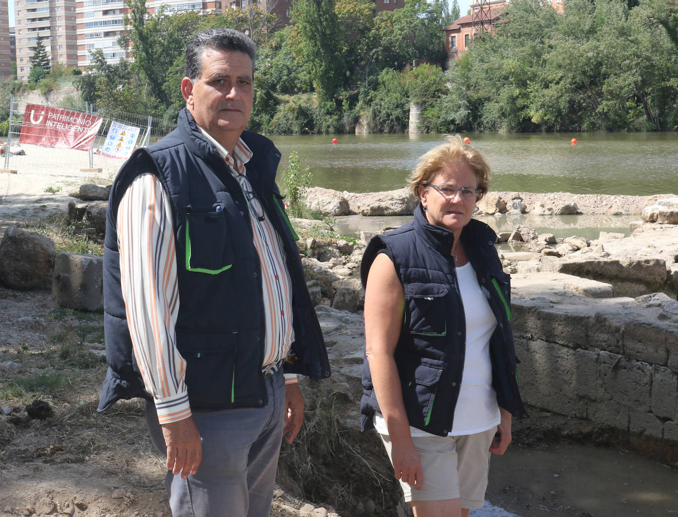 Fotos: Trabajos de restauración en las aceñas del Pisuerga