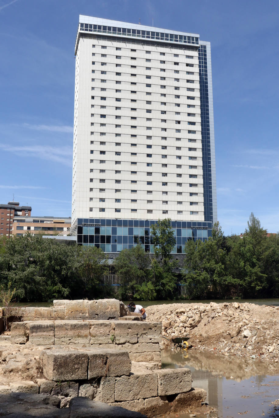 Fotos: Trabajos de restauración en las aceñas del Pisuerga