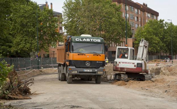 Obras en la calle Nochevieja. 