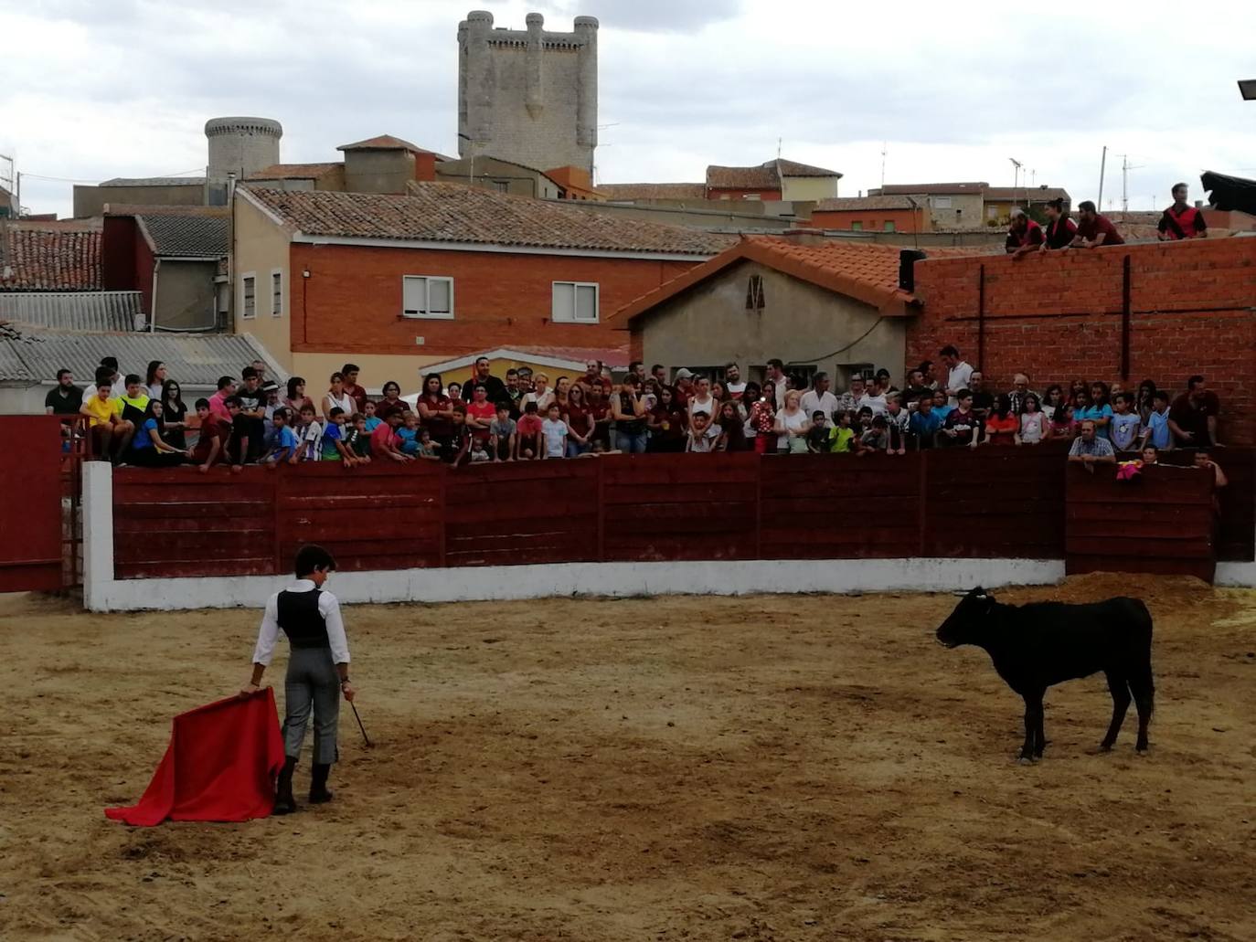 Los alumnos de la Escuela Taurina de Medina de Rioseco hicieron una demostración de su saber hacer en promoción de la tauromaquia