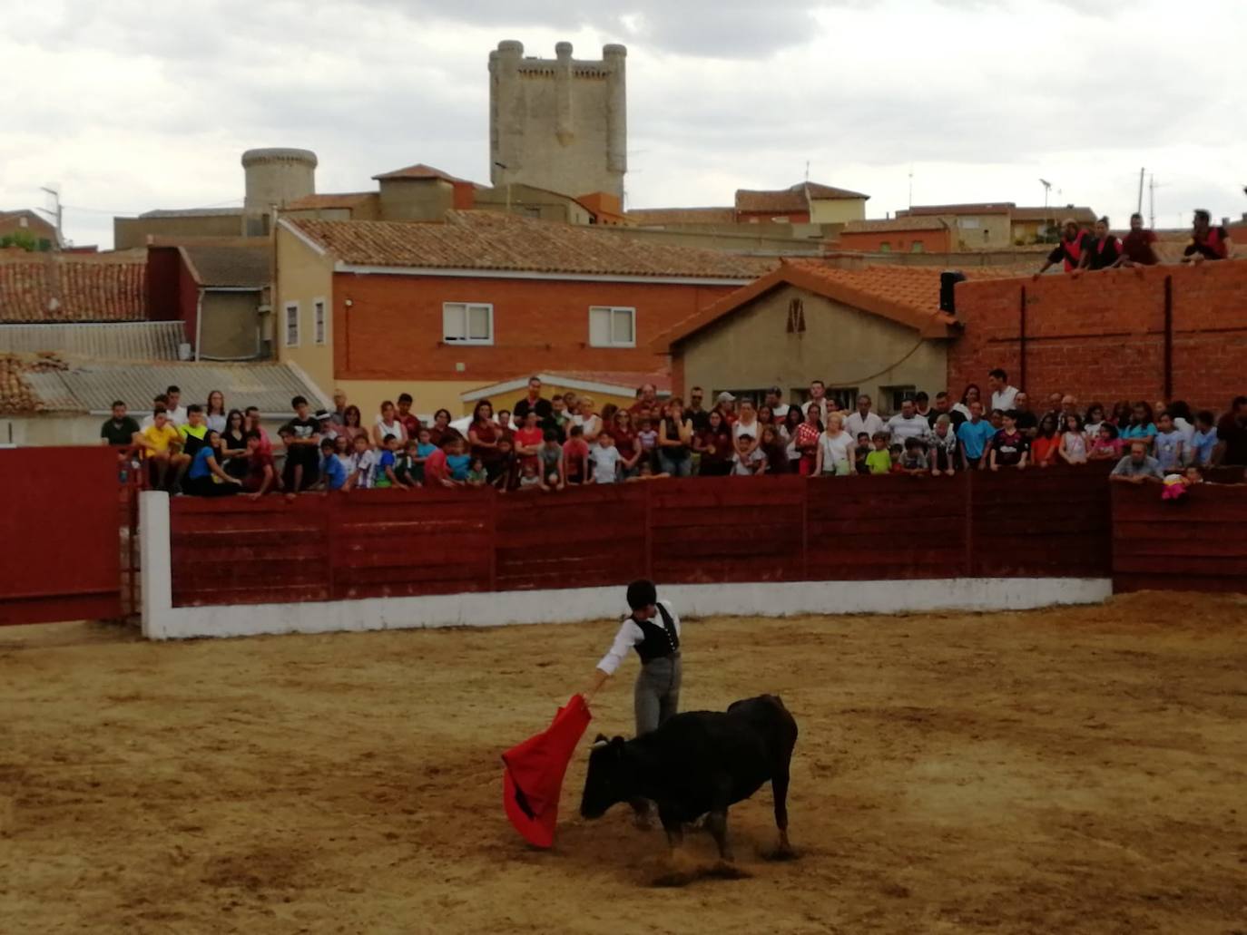 Los alumnos de la Escuela Taurina de Medina de Rioseco hicieron una demostración de su saber hacer en promoción de la tauromaquia