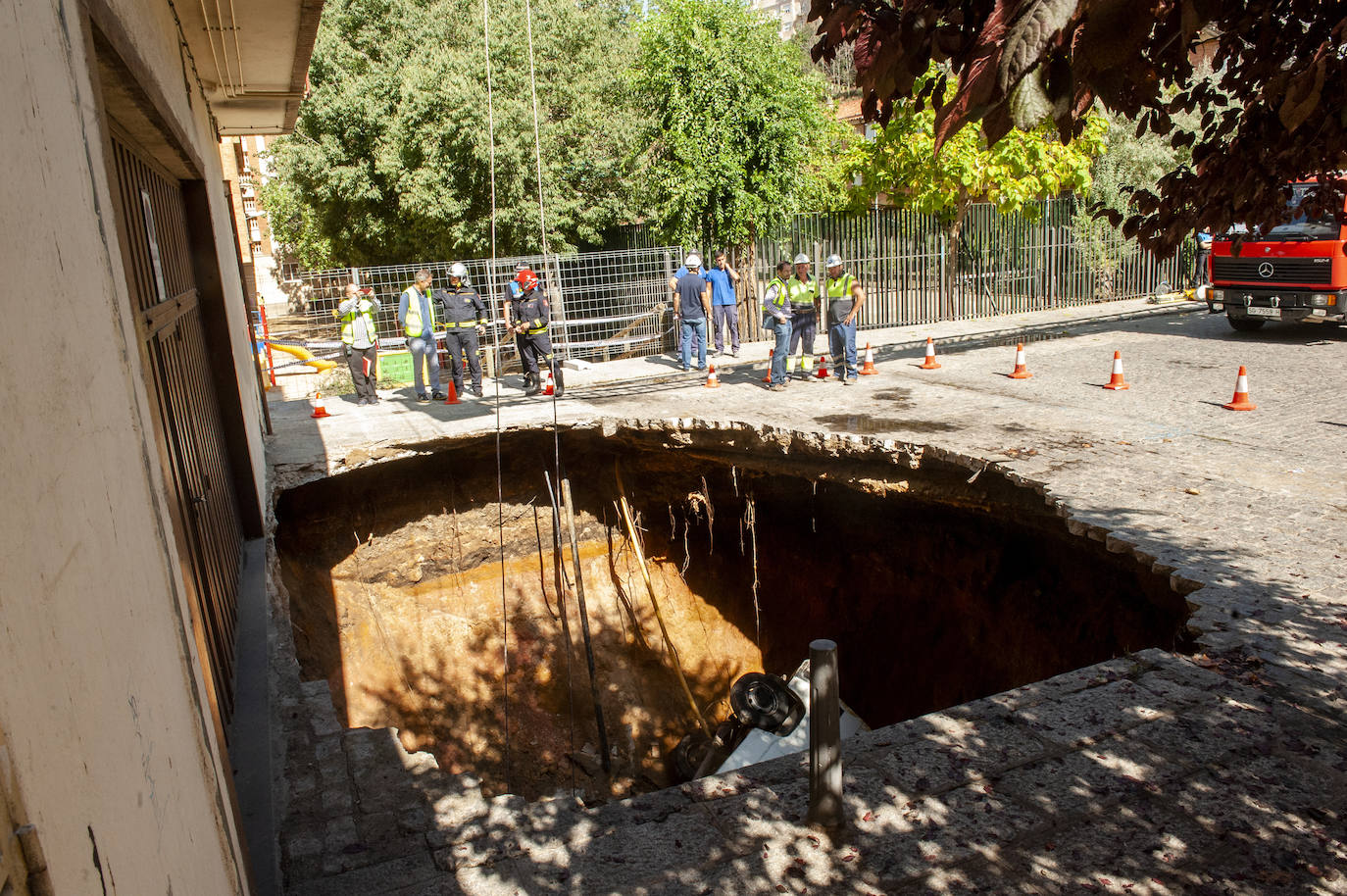 Fotos: Trabajos en el Socavón de San Millán