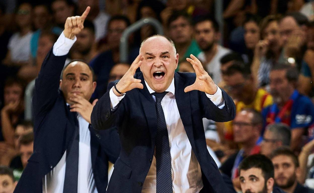 Pablo Laso, durante un partido. 