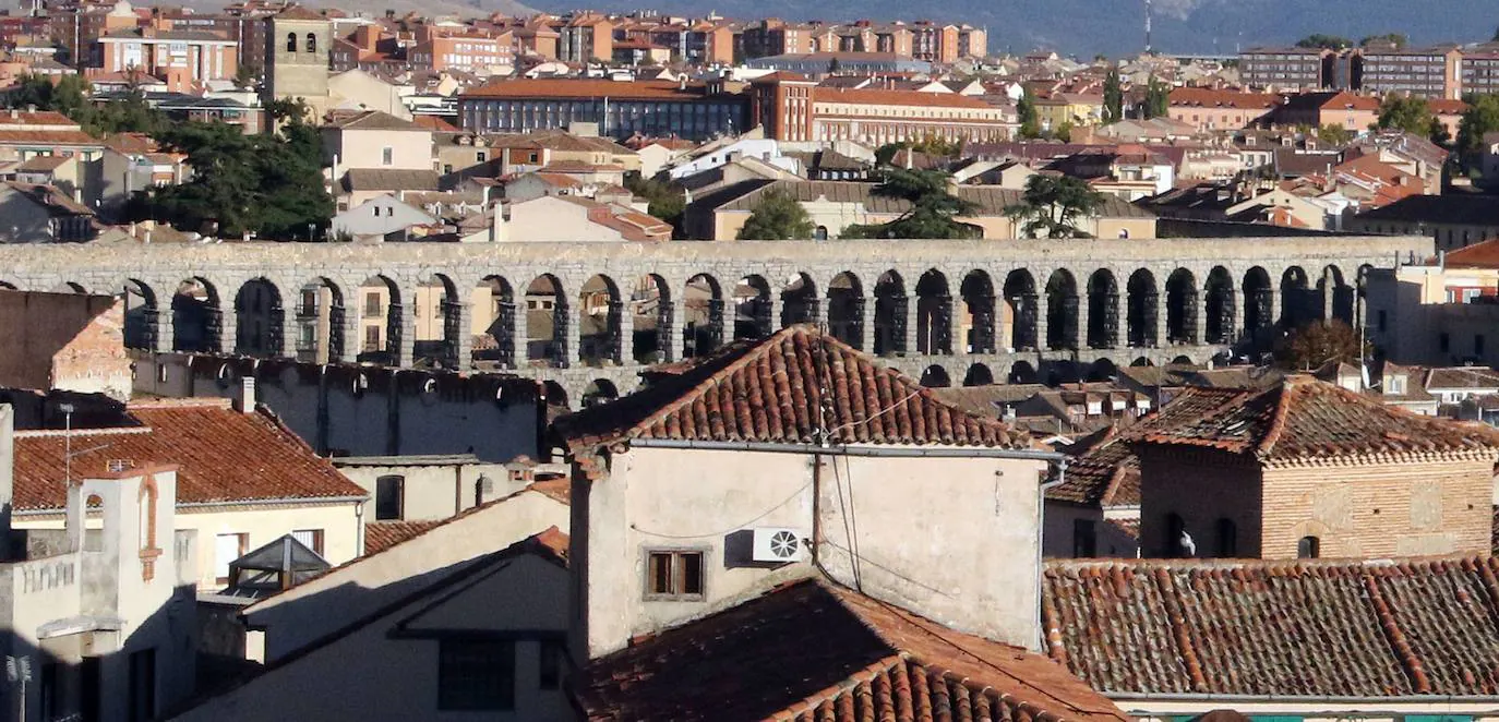 Vista de parte del casco histórico de Segovia.