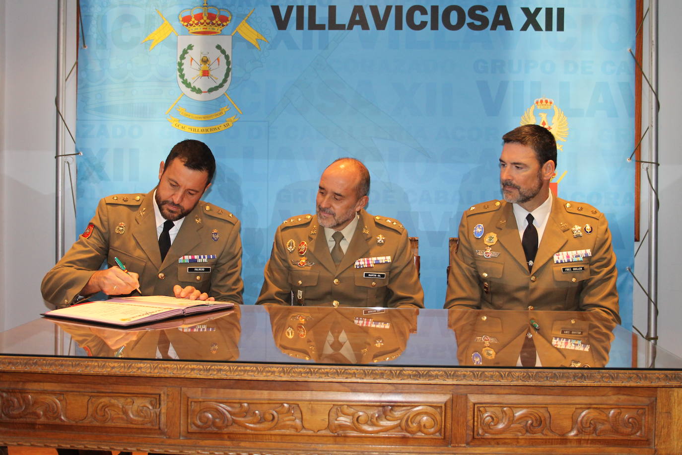 Fotos: El teniente coronel Carlos Palmero, nuevo jefe del Grupo de Caballería Acorazado &#039;Villaviciosa&#039;