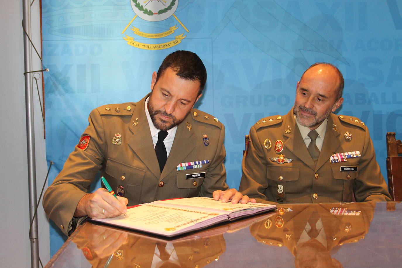 Fotos: El teniente coronel Carlos Palmero, nuevo jefe del Grupo de Caballería Acorazado &#039;Villaviciosa&#039;