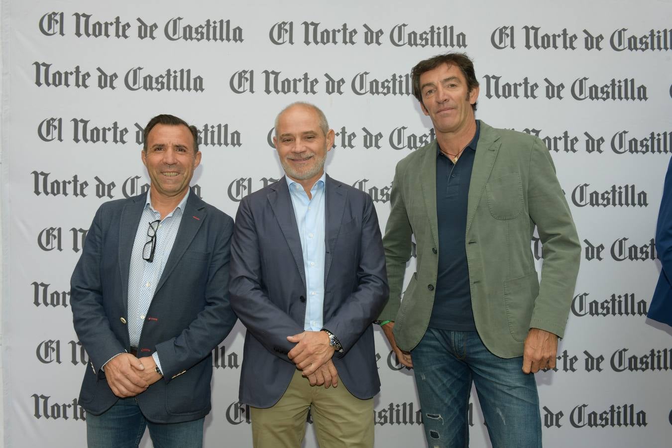 Ángel García (SMRC), Víctor Caramanzana (presidente de la Cámara de Comercio) y Gregorio Fernández (Sala Gregory).