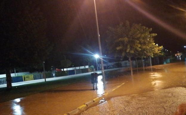 Matapozuelos también sufrió los efectos de la fuerte tormenta.