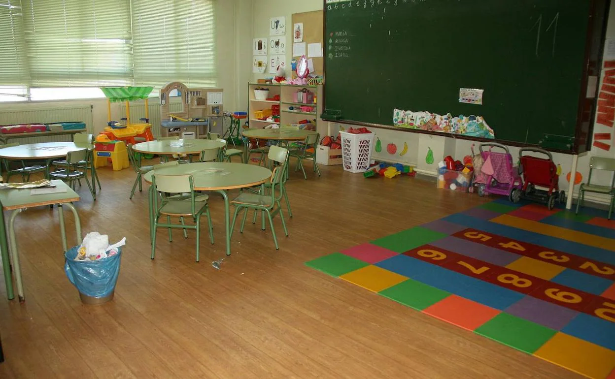 Aula de Infantil de uno de los colegios cuya limpieza realizará la empresa Royal Clean SL.