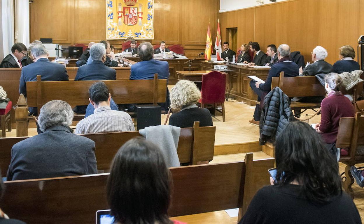 Una de las sesiones del juicio contra la antigua cúpula de Caja Segovia, este pasado febrero. 