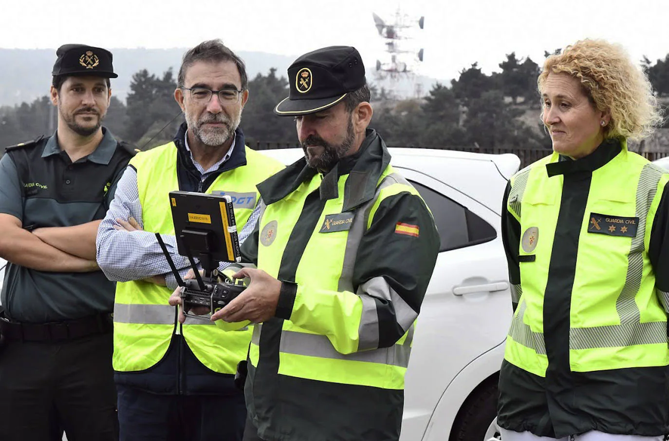 Drones de la DGT para la vigilancia de las carreteras de Segovia.PEDRO LUIS MERINO