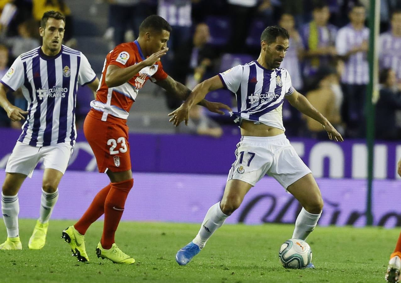 Óscar Plano adelantó al Real Valladolid después de una gran jugada llevada por Nacho, Guardiola y Toni Villa y empató Carlos Fernández