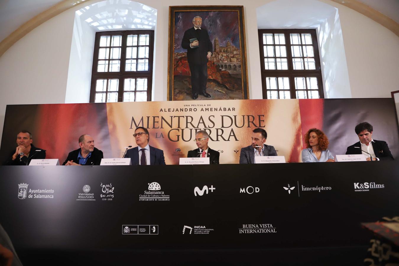 Presentación de la película 'Mientras dure la guerra'. 