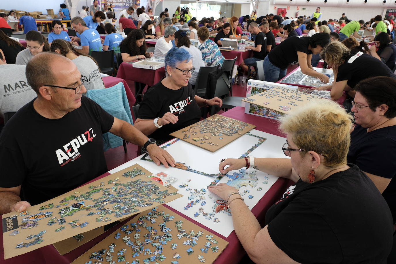 Unos 700 aficionados de 40 países diferentes participan este fin de semana en el I Campeonato del Mundo de Puzles que se celebra en la Cúpula del Mileno de Valladolid y que ha dado inicio hoy sábado con el torneo por equipos, al que seguirán mañana las disciplinas individual y por parejas. En total, el certamen, que cuenta con el apoyo del Ayuntamiento, repartirá 2.500 euros en premios.