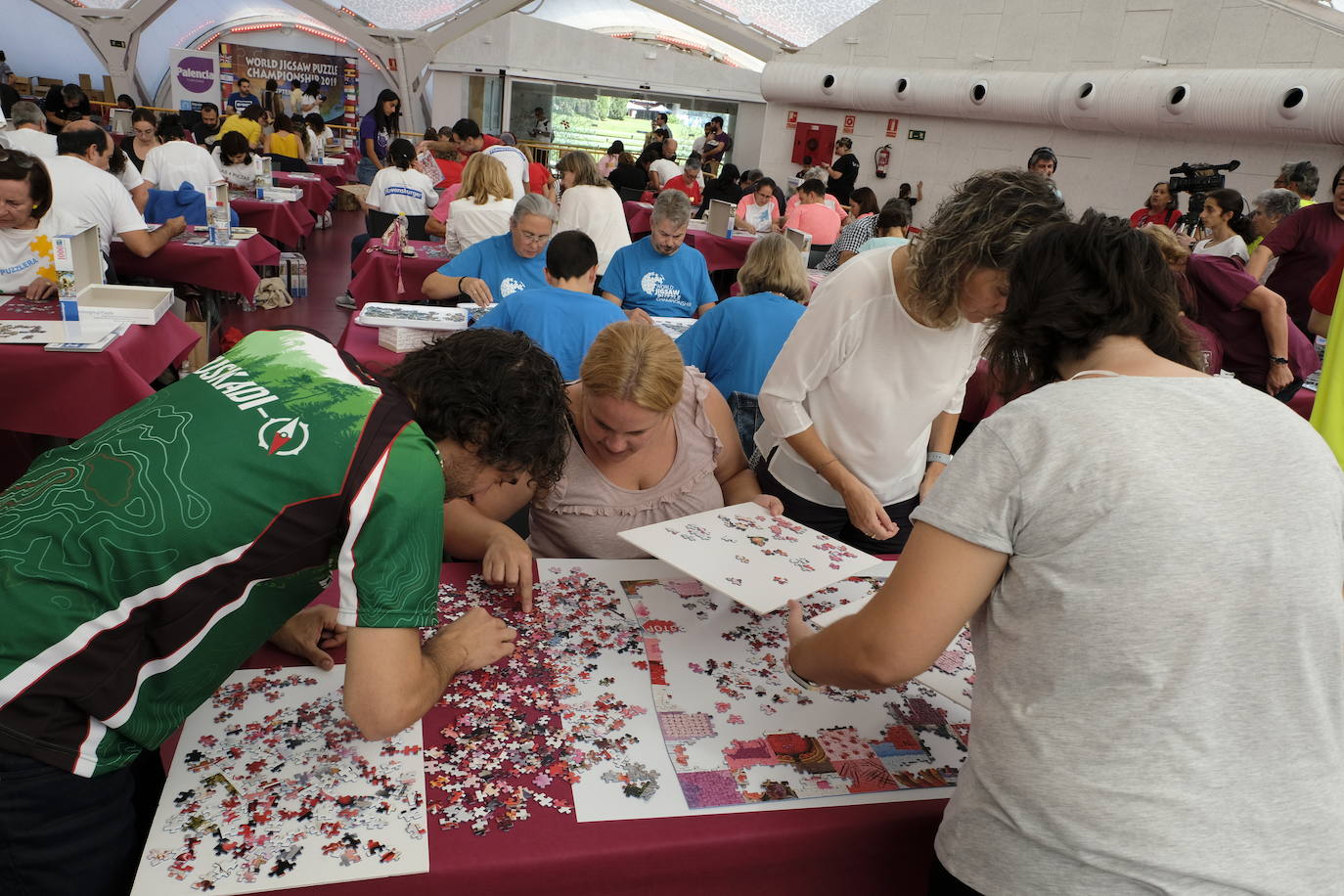 Unos 700 aficionados de 40 países diferentes participan este fin de semana en el I Campeonato del Mundo de Puzles que se celebra en la Cúpula del Mileno de Valladolid y que ha dado inicio hoy sábado con el torneo por equipos, al que seguirán mañana las disciplinas individual y por parejas. En total, el certamen, que cuenta con el apoyo del Ayuntamiento, repartirá 2.500 euros en premios.