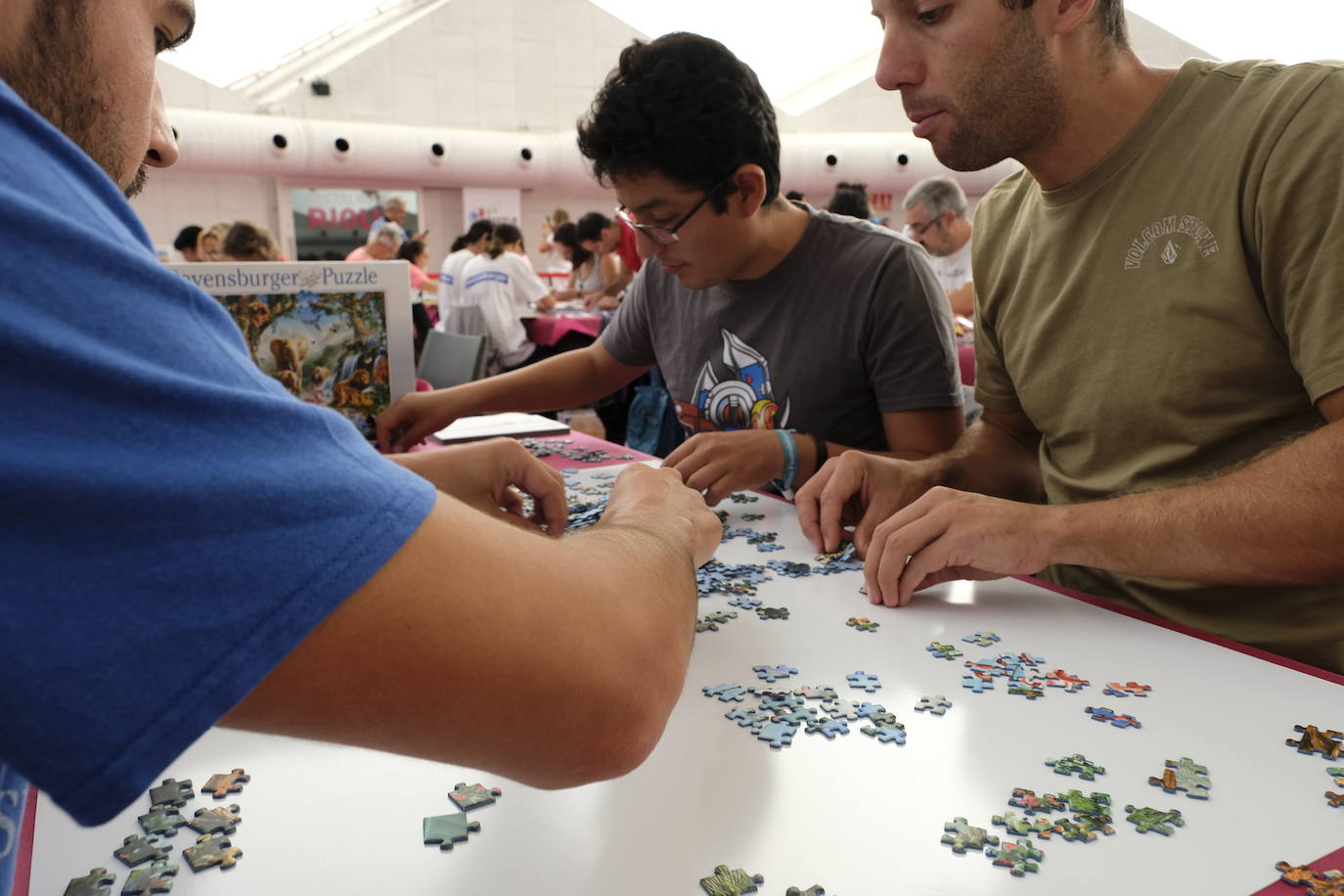 Unos 700 aficionados de 40 países diferentes participan este fin de semana en el I Campeonato del Mundo de Puzles que se celebra en la Cúpula del Mileno de Valladolid y que ha dado inicio hoy sábado con el torneo por equipos, al que seguirán mañana las disciplinas individual y por parejas. En total, el certamen, que cuenta con el apoyo del Ayuntamiento, repartirá 2.500 euros en premios.