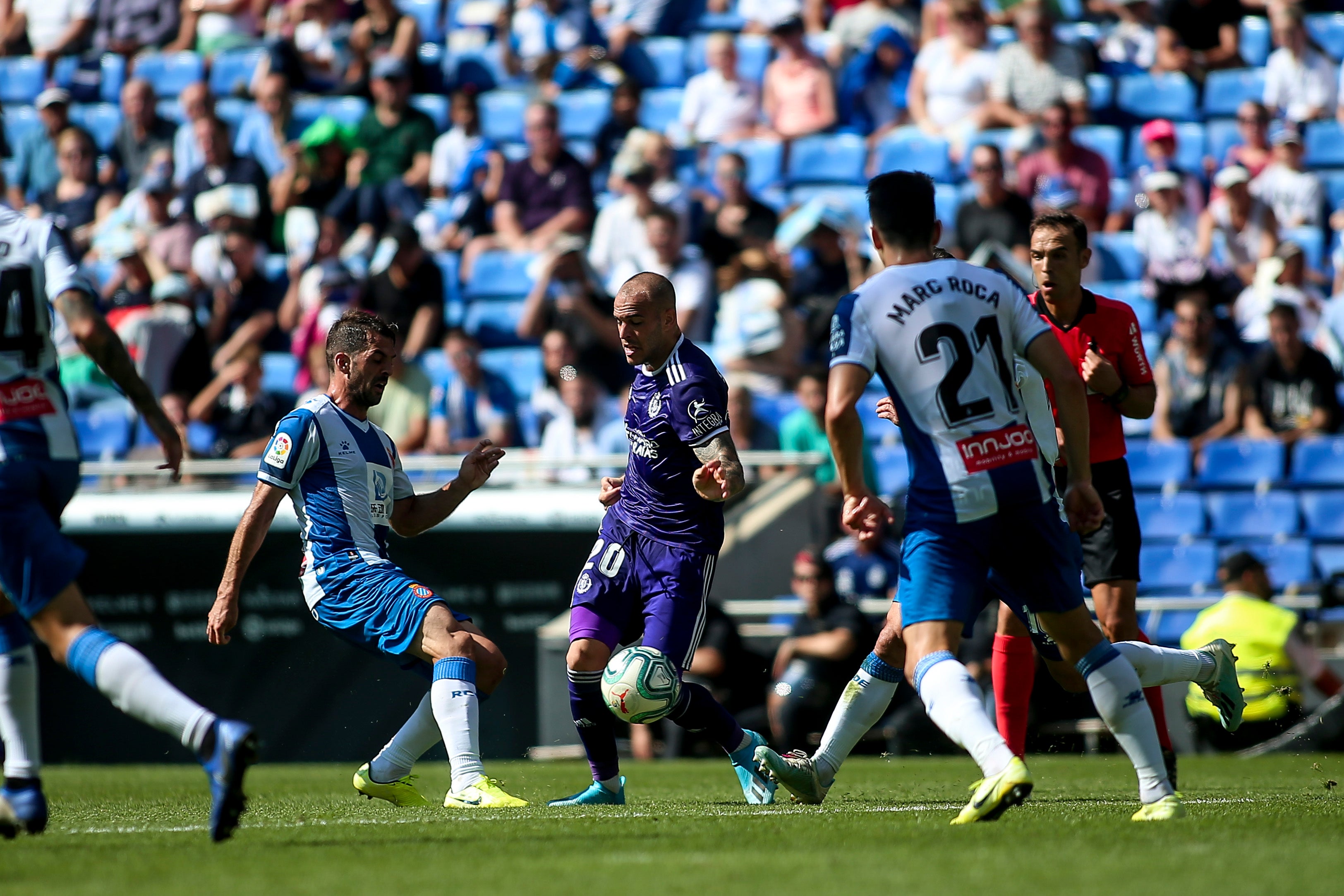 El Real Valladolid logra por primera vez sacar los tres puntos de Cornellà.