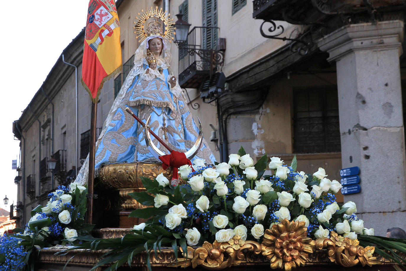 Finaliza la solemne novena de la patrona de Segovia, que ha sido acompañada por miles de segovianos en el traslado desde la Catedral