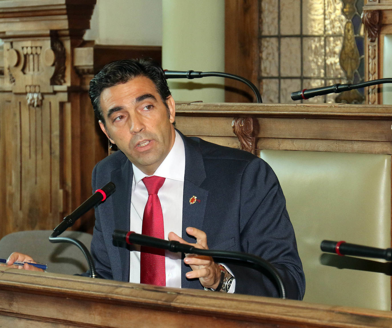 Pleno en el Ayuntamiento de Valladolid.