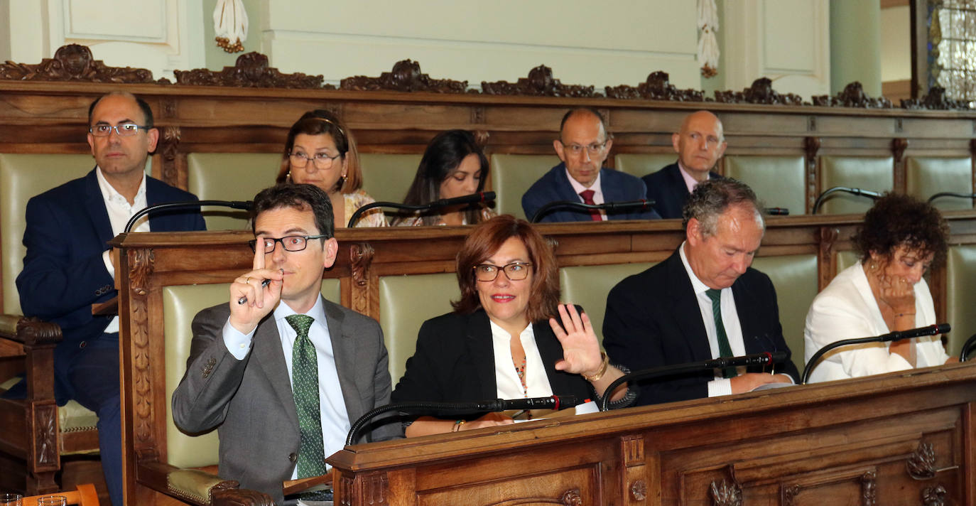 Pleno en el Ayuntamiento de Valladolid.