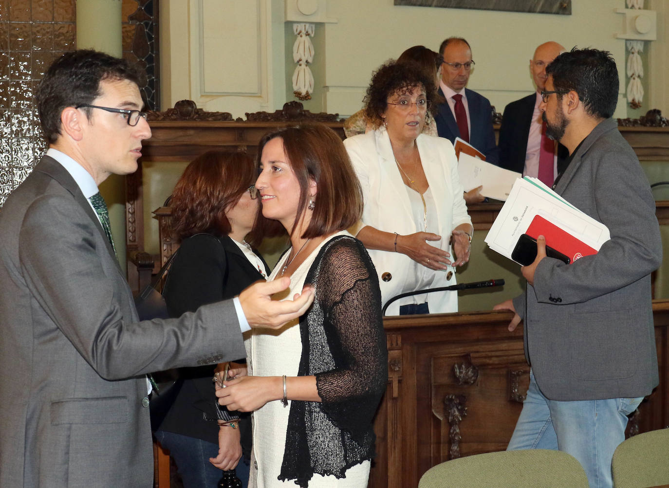 Pleno en el Ayuntamiento de Valladolid.