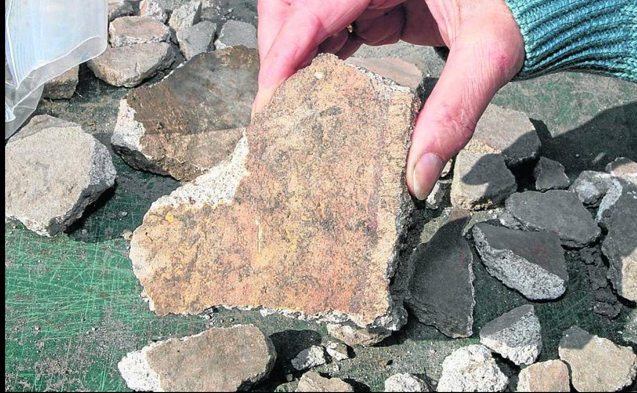 Restos tardorromanos encontrados en el yacimiento de Los Casares, otro de los enclaves arqueológicos de Armuña. 