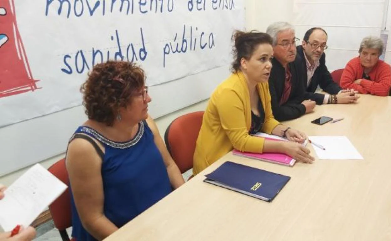 Representantes del Movimiento en Defensa de la Sanidad Pública de Zamora. 