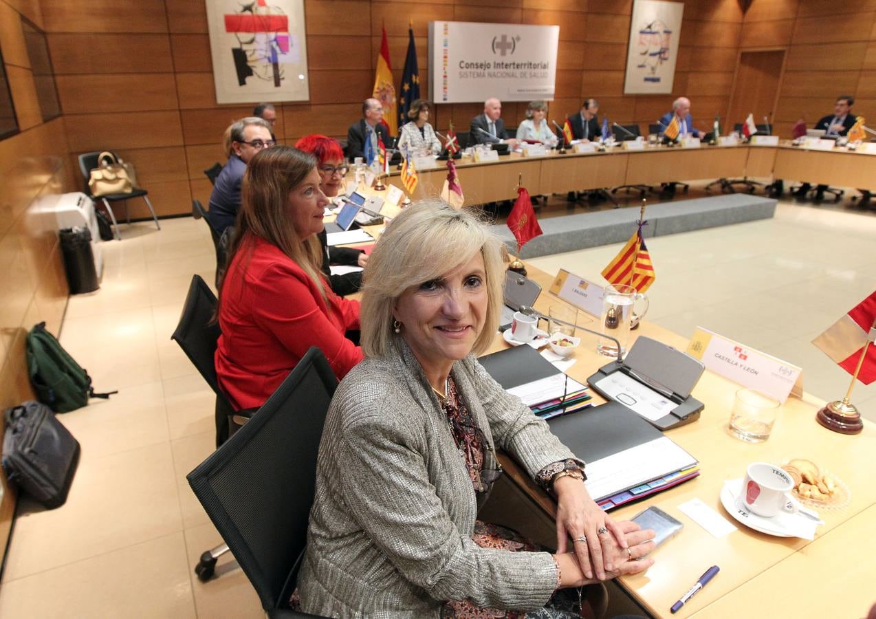 La consejera de Sanidad de la Junta de Castilla y León, Verónica Casado, asiste a la reunión Interterritorial de Sanidad.