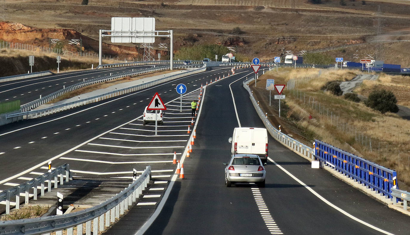 Fotos: Apertura de un tramo de las obras de desdoblamiento de la SG-20