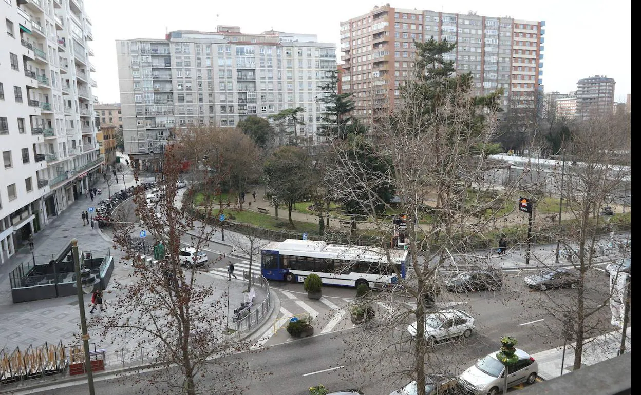 Plaza del Poniente, donde tuvieron lugar los hechos.H. S.