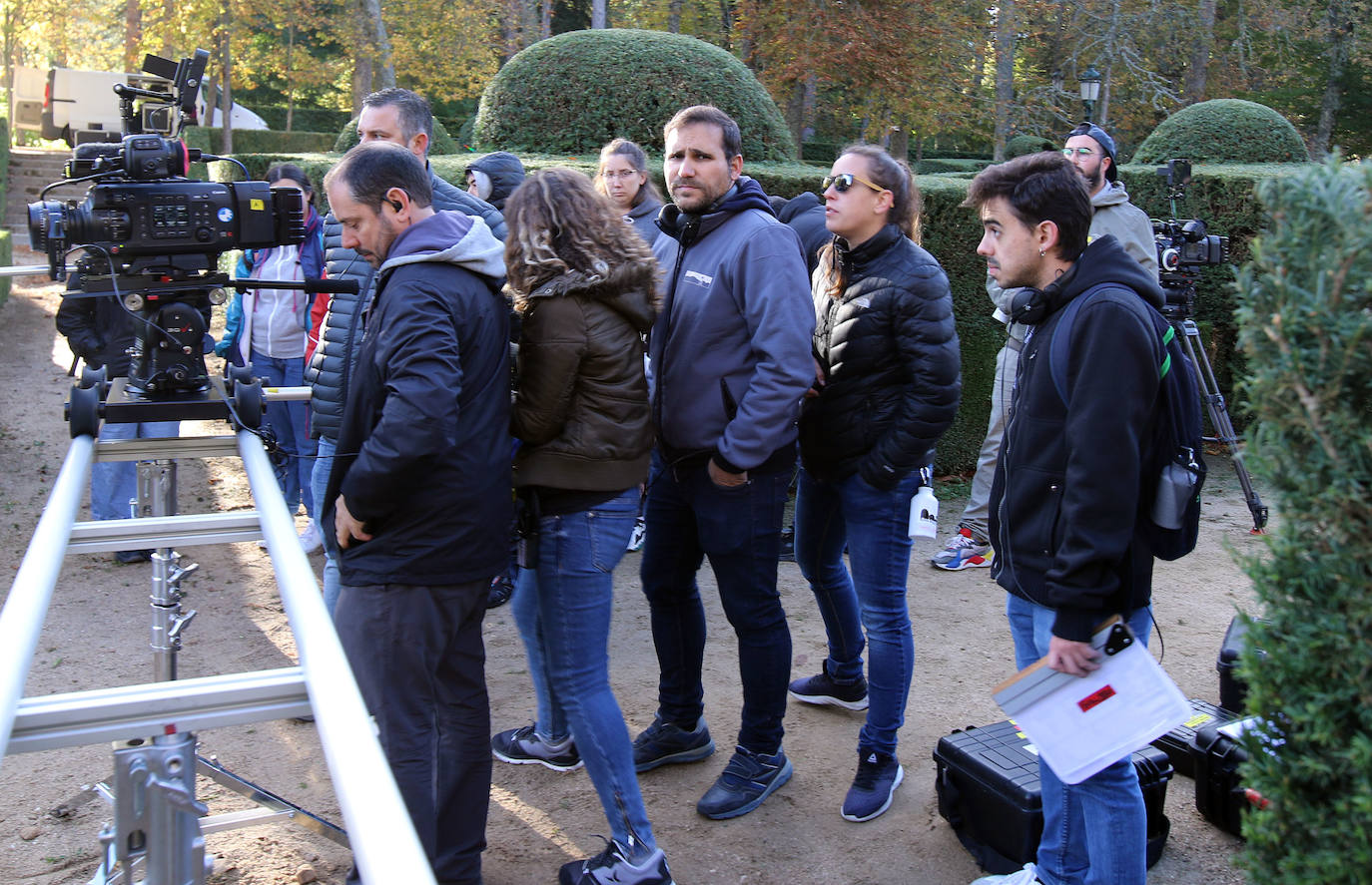 Los jardines y el Palacio de La Granja son el escenario de la película dirigida por Pablo Moreno.ANTONIO DE TORRE