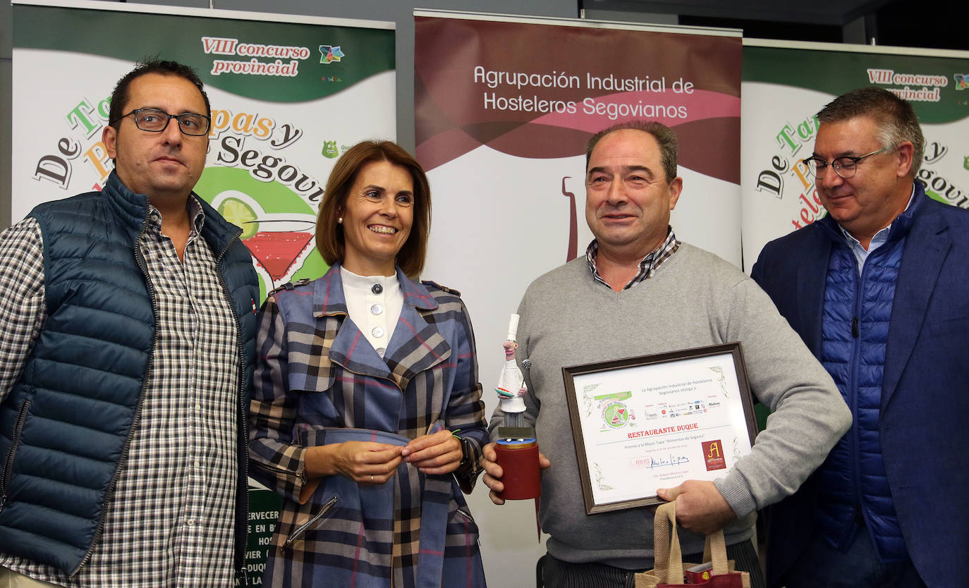 Se han entregado las distinciones del concurso organizado por la Aihss Tapas, Peketapas y Cócteles por Segovia 