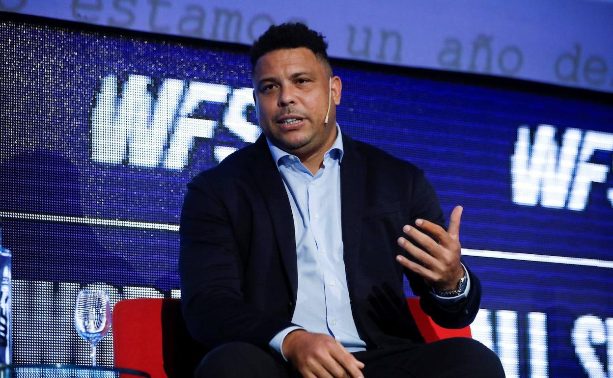 Ronaldo Nazário, en el World Football Summit. 