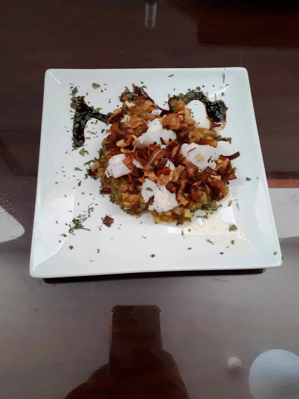 Una de las tapas que se presenta al V Concurso de Pinchos Ciudad del Caballero.