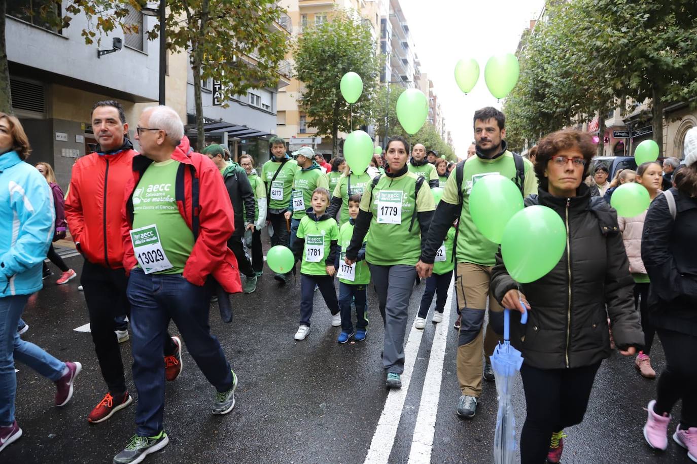 Marcha contra el cáncer en Salamanca. 