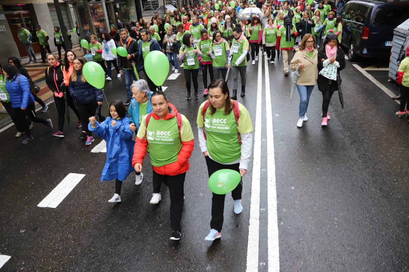 Marcha contra el cáncer en Salamanca. 