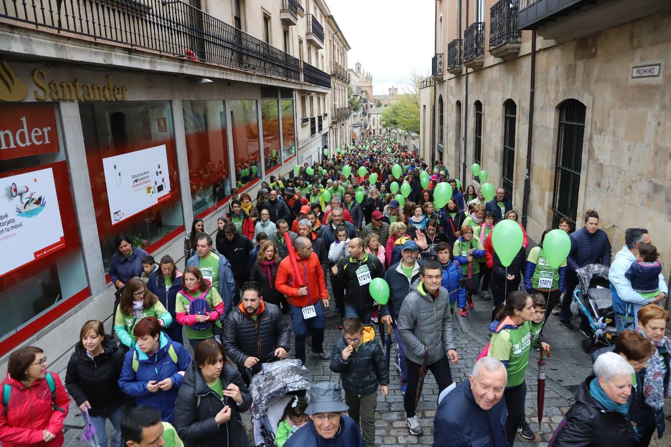 Marcha contra el cáncer en Salamanca. 