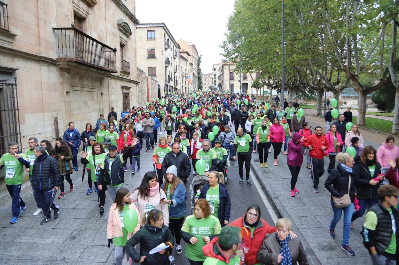 Marcha contra el cáncer en Salamanca. 