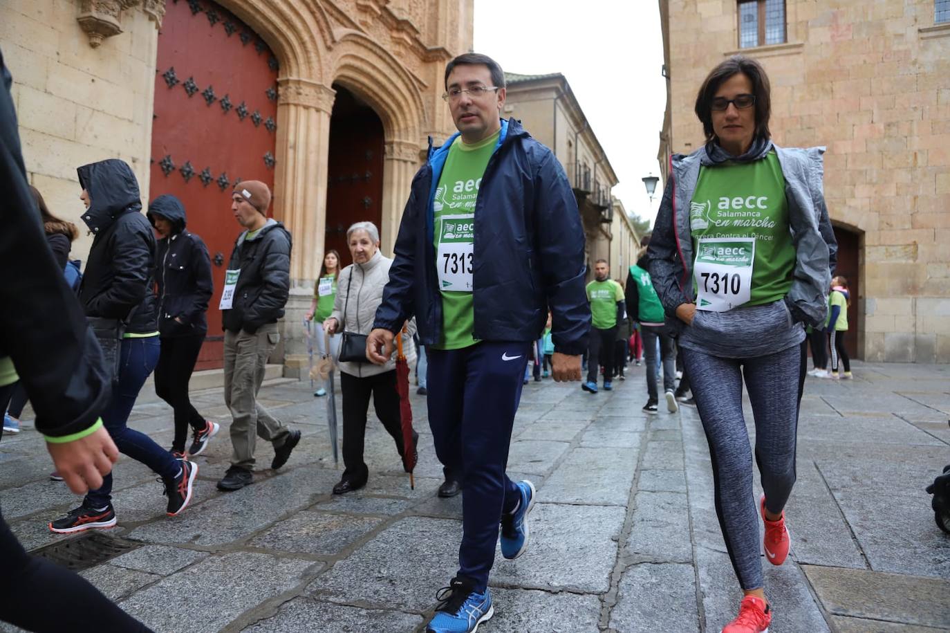 Marcha contra el cáncer en Salamanca. 