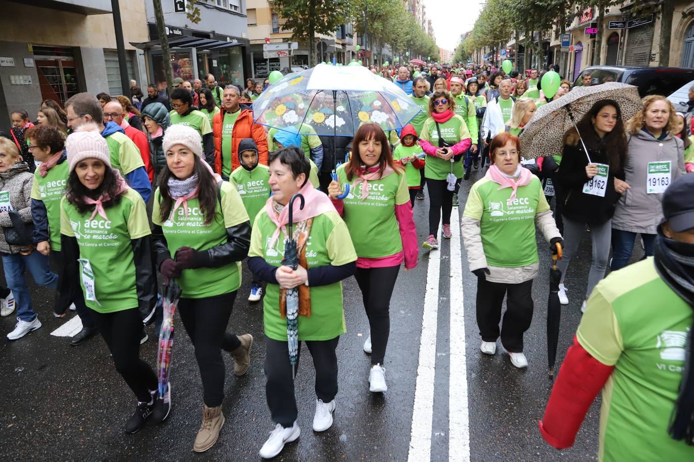 Marcha contra el cáncer en Salamanca. 