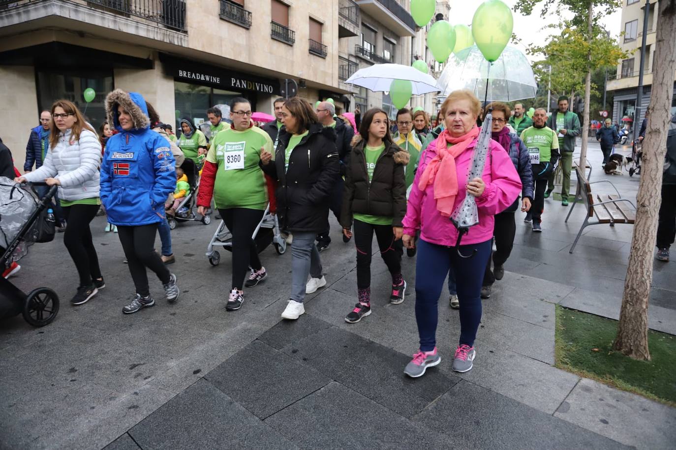 Marcha contra el cáncer en Salamanca. 