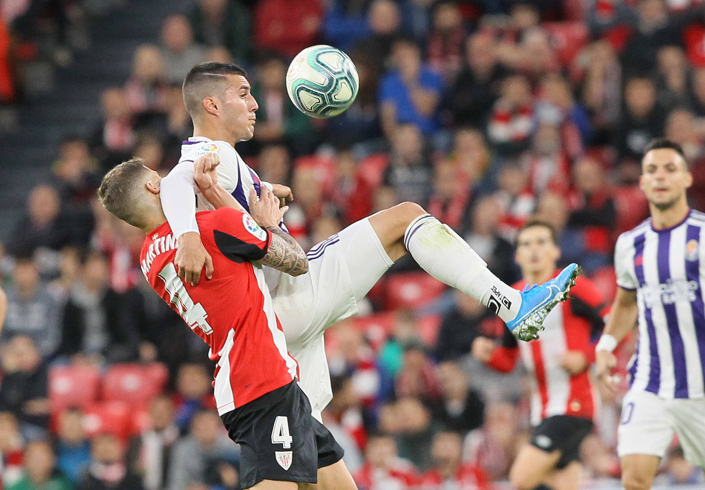 Empate entre el Atheletic y el Real Valladolid (1-1). 