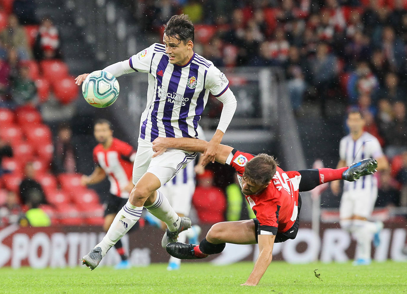 Empate entre el Atheletic y el Real Valladolid (1-1). 