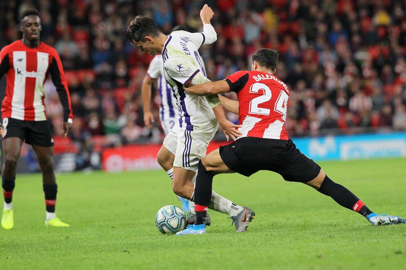 Empate entre el Atheletic y el Real Valladolid (1-1). 