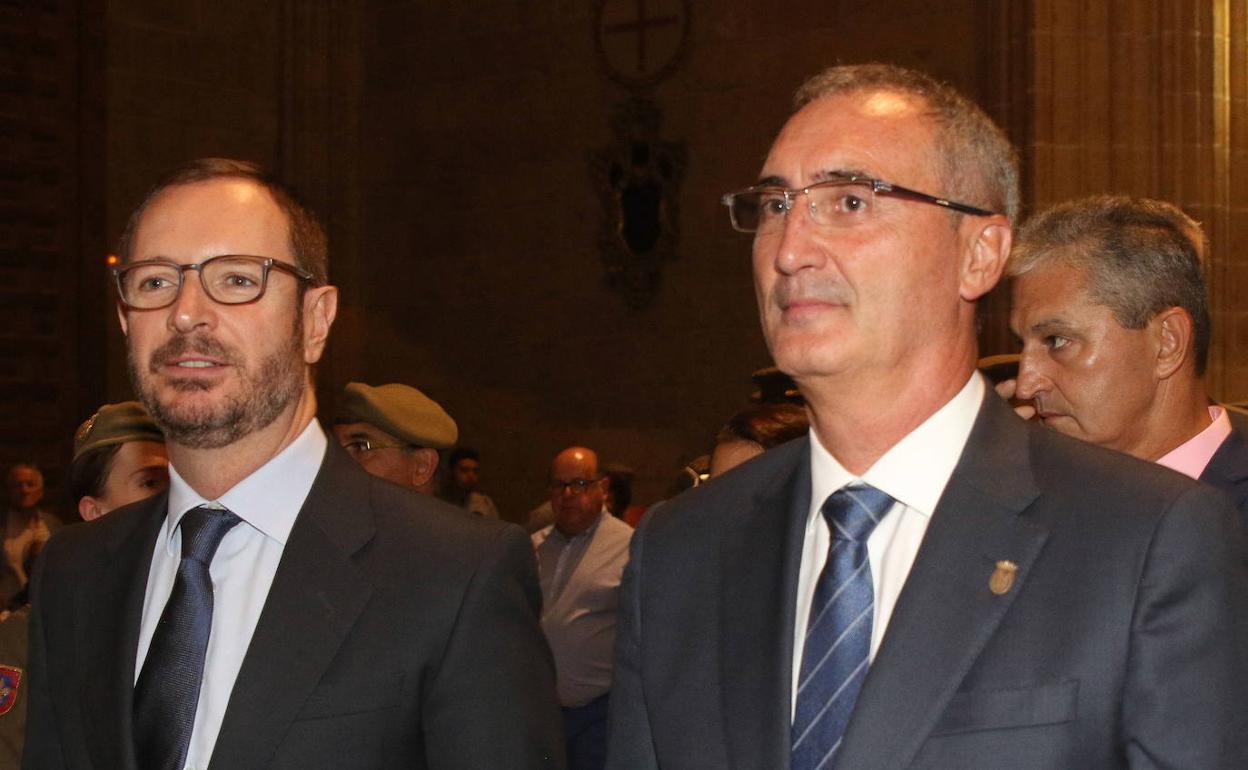 Javier Maroto, el 20 de septiembre en la Catedral de Segovia junto a José Mazarías.