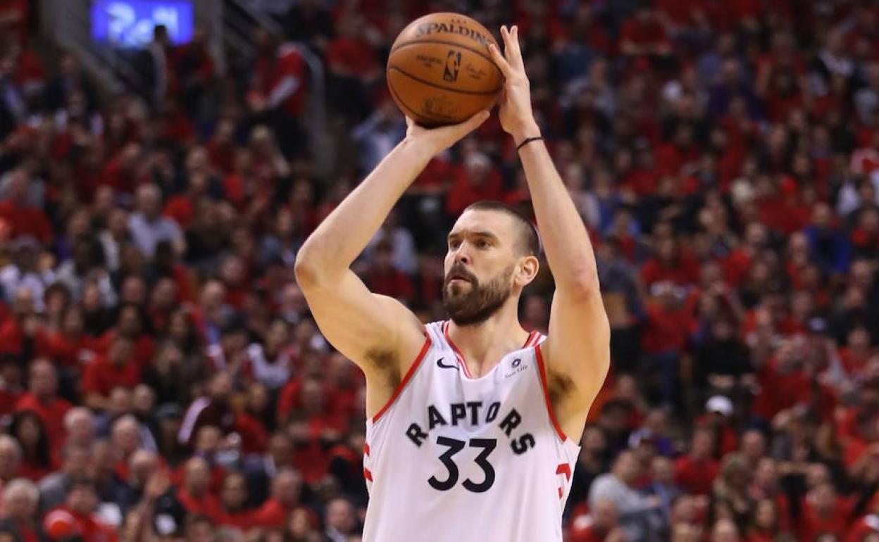 Marc Gasol, pilar de los Toronto Raptors. 