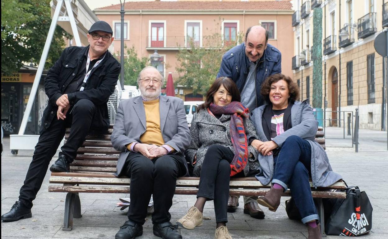 Miguel Anxo Fernández, Boquerini, Angélica Tanarro, Mikel Gurpegui y Conxita Casanovas.