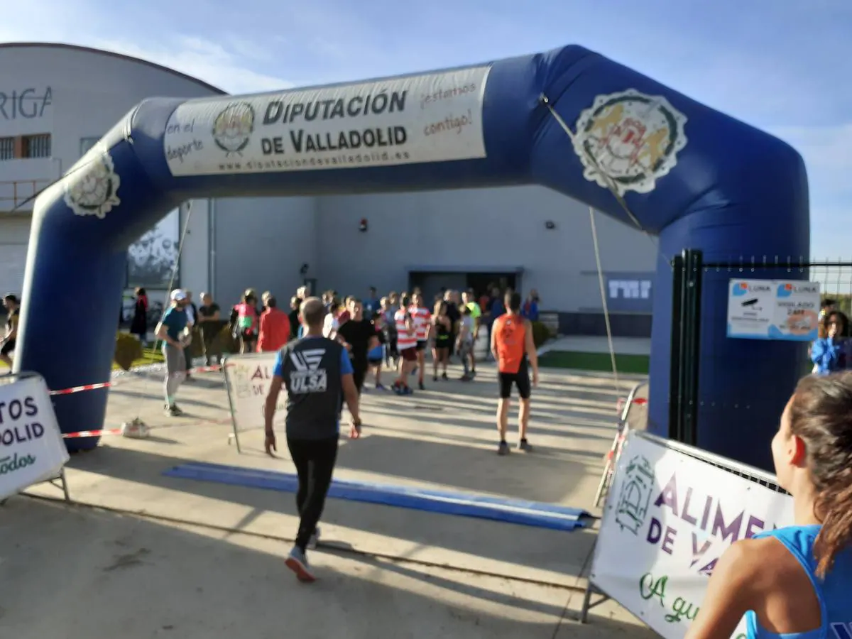 Carrera Corriendo entre viñas en Mayorga (Valladolid).